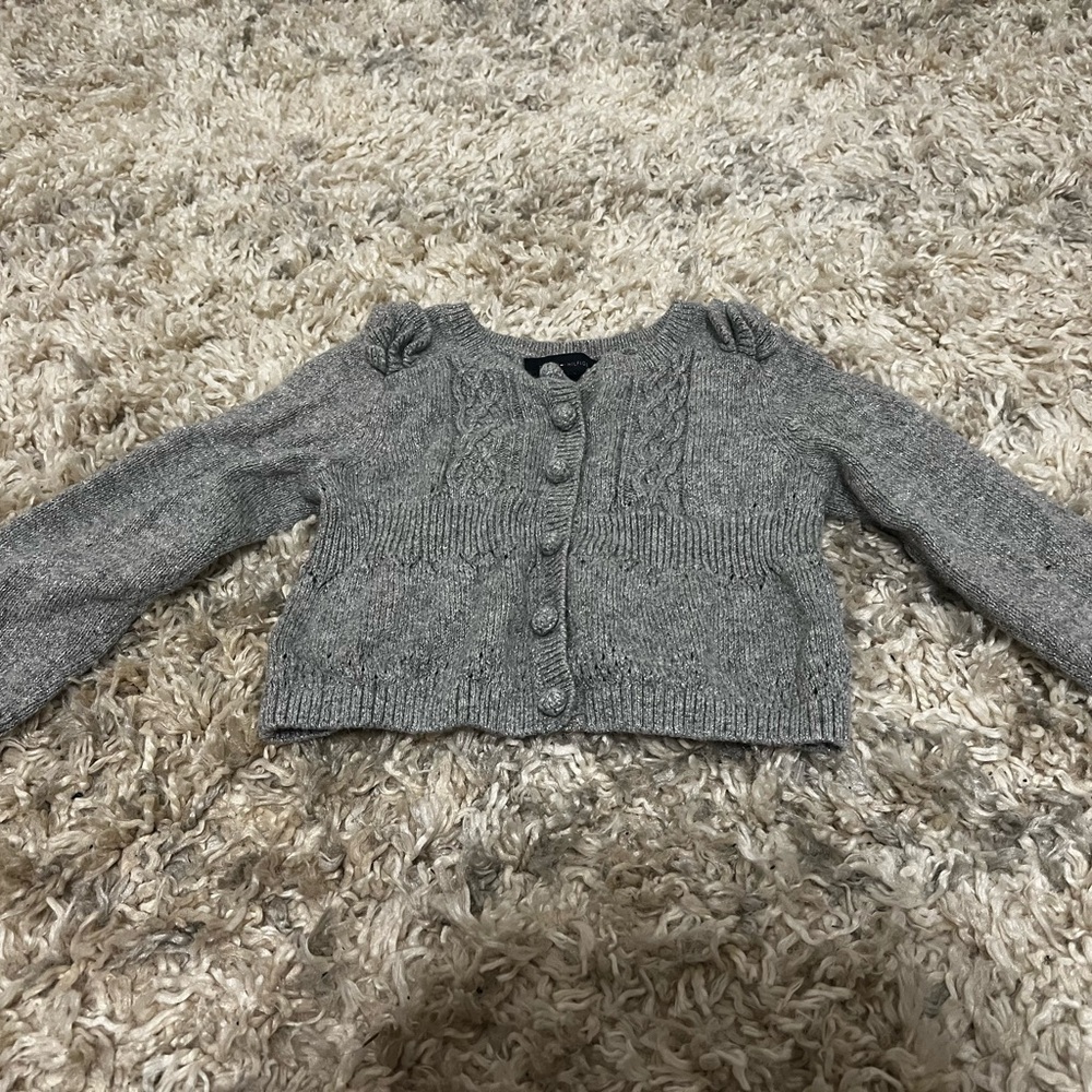 Tommy Hilfiger Gray Cardigan Sweater